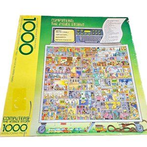 Vintage‎ 70s SPRINGBOK COMPUTERS: INSIDE STORY 1000 PIECE PUZZLE 99.9% COMPLETE